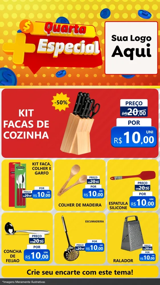 Modelo de Rede Social para Stories com o tema Quarta Mais Especial para Utilidades Domésticas