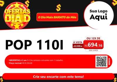 Modelo de Cartaz para Cartaz A4 Horizontal com o tema Dia D para Concessionaria de Motos