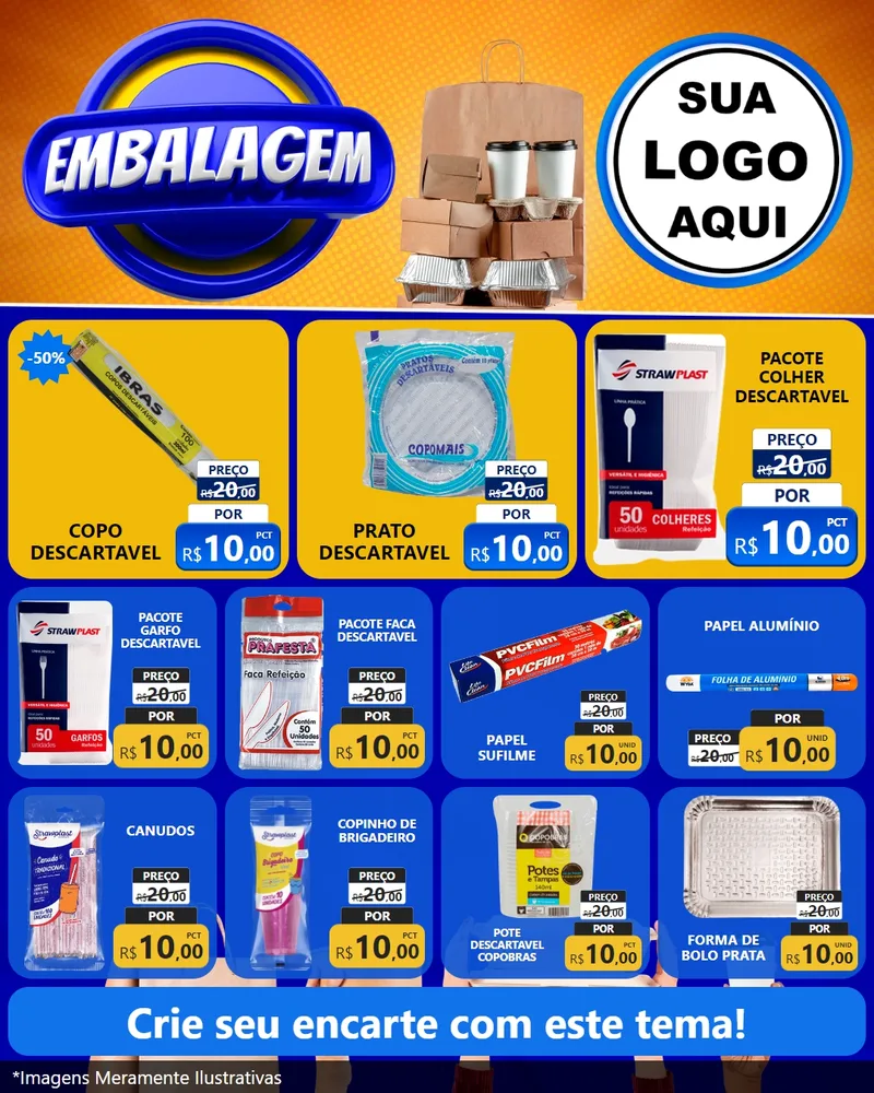 Modelo de Rede Social para Feed Instagram com o tema Embalagem para Embalagens