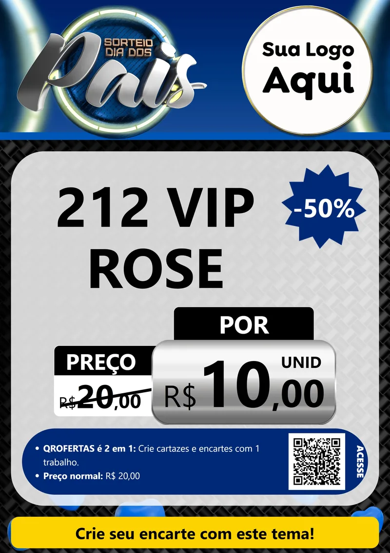 Modelo de Cartaz para Cartaz A4 Vertical com o tema Sorteio Dia Dos Pais para Perfumes