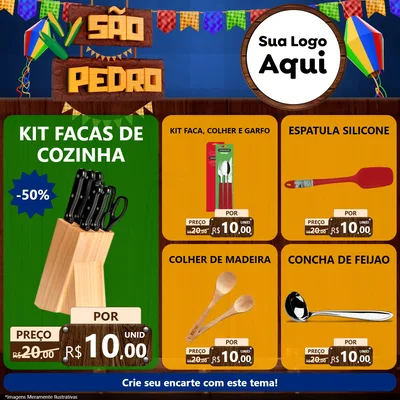 Modelo de Rede Social para Feed Facebook com o tema São Pedro para Utilidades Domésticas