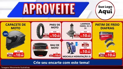Modelo de TV para TV Horizontal com o tema Aproveite para Moto peças
