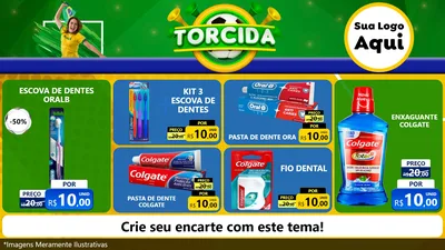 Modelo de TV para TV Horizontal com o tema Torcida para Higiene Pessoal