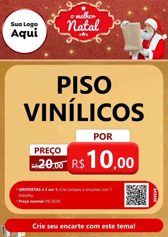 Modelo de Cartaz para Cartaz A4 Vertical com o tema O Melhor Natal para Material para Construção