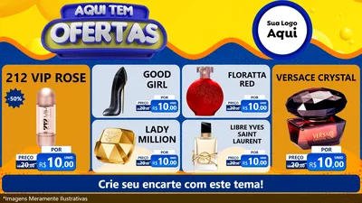 Modelo de TV para TV Horizontal com o tema Aqui Tem Ofertas para Perfumes