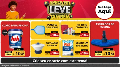 Modelo de TV para TV Horizontal com o tema Aproveite e Leve Também para Produtos para Piscina