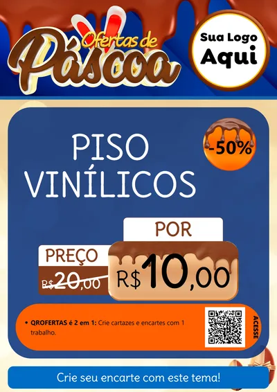 Modelo de Cartaz para Cartaz A4 Vertical com o tema Ofertas de Páscoa para Material para Construção