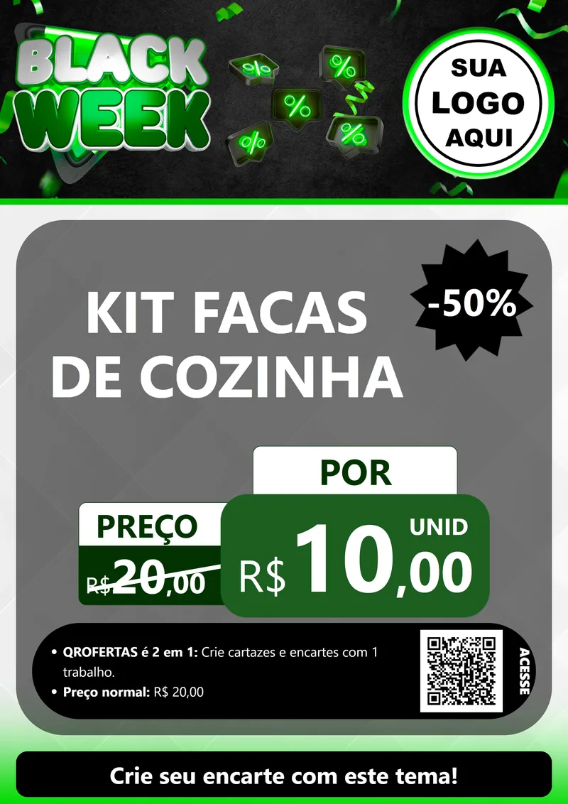 Modelo de Cartaz para Cartaz A4 Vertical com o tema Black Week para Utilidades Domésticas