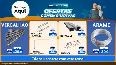 Modelo de TV para TV Horizontal com o tema Dia do Idoso
