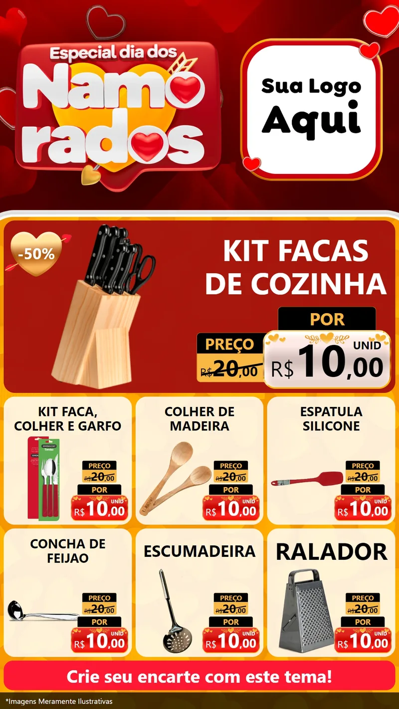 Modelo de Rede Social para Stories com o tema Especial Dia dos Namorados para Utilidades Domésticas