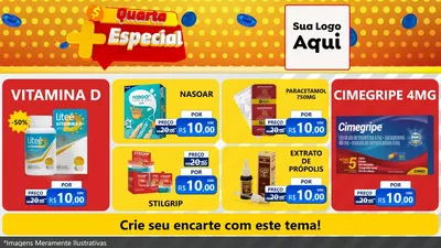 Modelo de TV para TV Horizontal com o tema Quarta Mais Especial para Farmácia