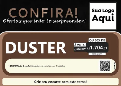 Modelo de Cartaz para Cartaz A4 Horizontal com o tema Confira! Ofertas que irão te surpreender! para Concessionaria de Carros