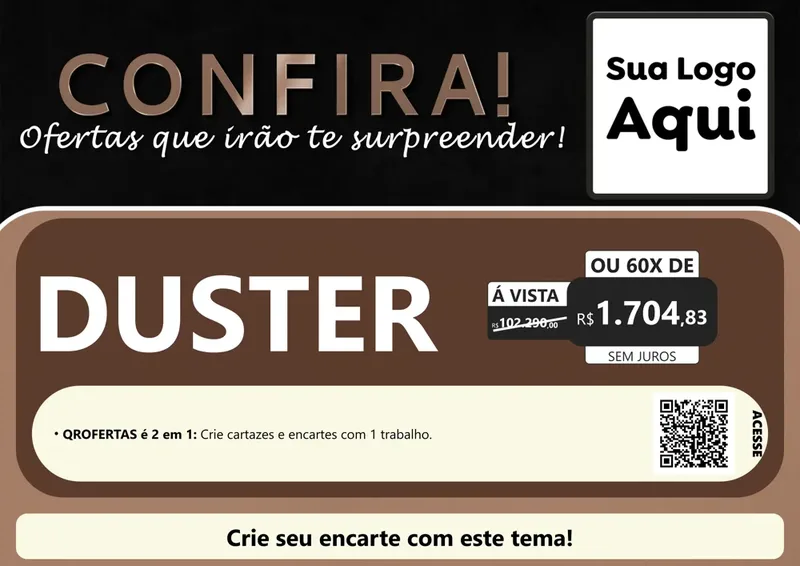 Modelo de Cartaz para Cartaz A4 Horizontal com o tema Confira! Ofertas que irão te surpreender! para Concessionaria de Carros