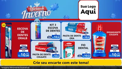 Modelo de TV para TV Horizontal com o tema Ofertas de Inverno para Higiene Pessoal