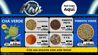 Modelo de TV para TV Horizontal com o tema Sorteio Dia Dos Pais para Produtos Naturais