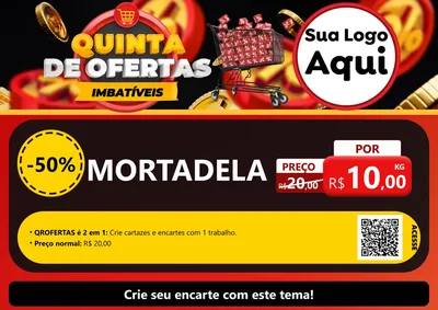 Modelo de Cartaz para Cartaz A4 Horizontal com o tema Quinta de Ofertas Imbatíveis para Frios e Laticínios