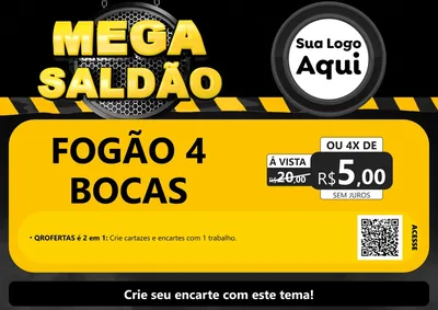 Modelo de Cartaz para Cartaz A4 Horizontal