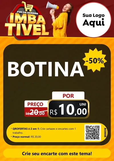 Modelo de Cartaz para Cartaz A4 Vertical com o tema Fim de Semana Imbatível para Agropecuária