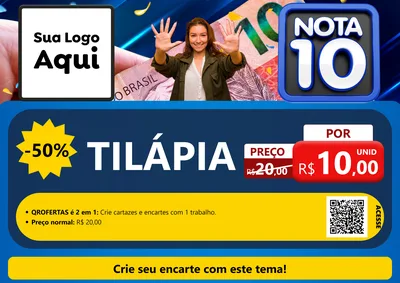 Modelo de Cartaz para Cartaz A4 Horizontal