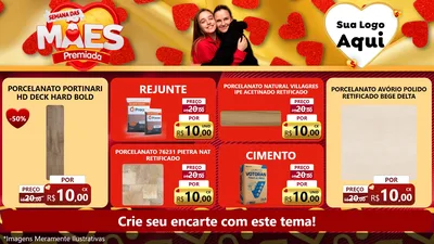 Modelo de TV para TV Horizontal com o tema Semana das Mães Premiada para Pisos e revestimentos