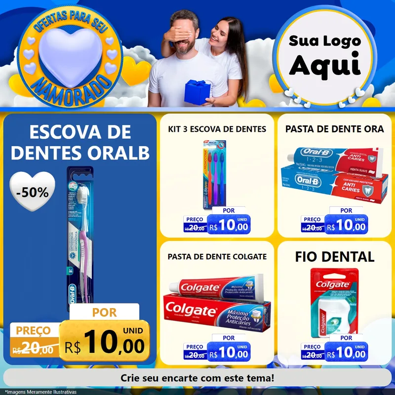 Modelo de Rede Social para Feed Facebook com o tema Ofertas Para Seu Namorado para Higiene Pessoal