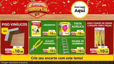 Modelo de TV para TV Horizontal com o tema Semana Farroupilha para Material para Construção