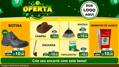 Modelo de TV para TV Horizontal com o tema Oferta para Agropecuária