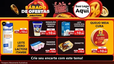 Modelo de TV para TV Horizontal com o tema Sábado de Ofertas Imbatíveis para Frios e Laticínios