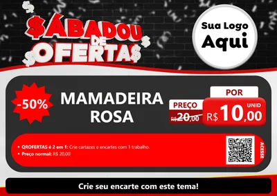 Modelo de Cartaz para Cartaz A4 Horizontal com o tema Sabadou de Ofertas para Bebês