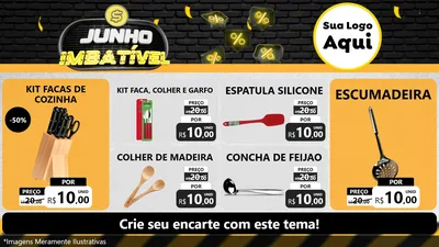 Modelo de TV para TV Horizontal com o tema Junho Imbatível para Utilidades Domésticas