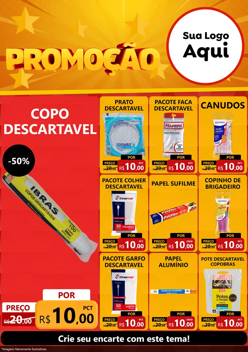 Modelo de Encarte para Encarte A4 Vertical com o tema Promoção para Embalagens
