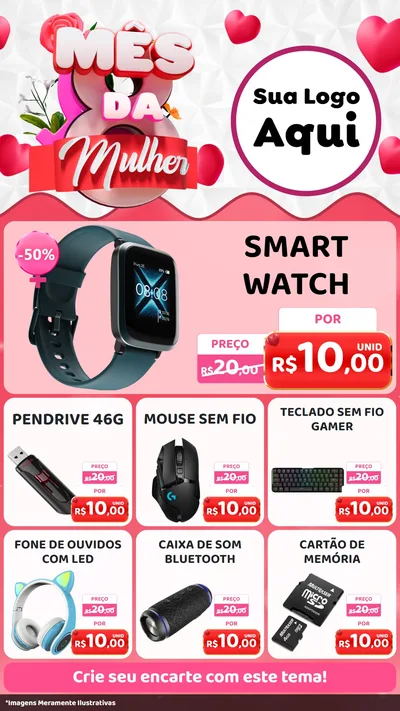 Modelo de Rede Social para Stories com o tema Mês da Mulher para Informática