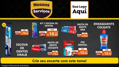 Modelo de TV para TV Horizontal com o tema Nossos Serviços para Higiene Pessoal