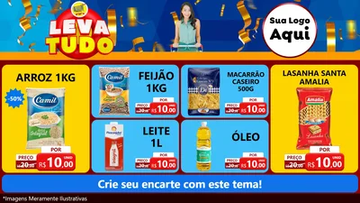 Modelo de TV para TV Horizontal com o tema Leva Tudo para Supermercado