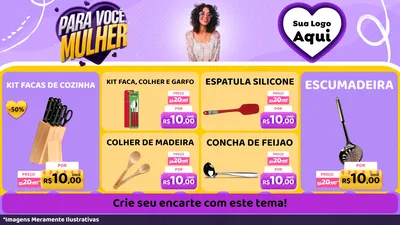 Modelo de TV para TV Horizontal com o tema Para Você, Mulher para Utilidades Domésticas