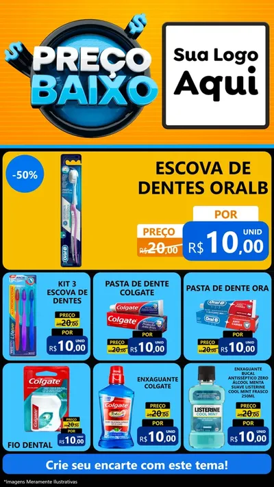 Modelo de Rede Social para Stories com o tema Preço Baixo para Higiene Pessoal