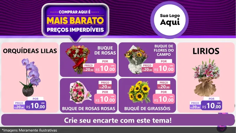Modelo de TV para TV Horizontal com o tema Mais Barato para Floricultura e jardim