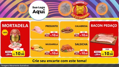 Modelo de TV para TV Horizontal com o tema Sexta da Economia para Frios e Laticínios