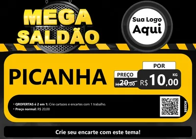 Modelo de Cartaz para Cartaz A4 Horizontal