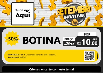 Modelo de Cartaz para Cartaz A4 Horizontal com o tema Setembro Imbatível para Agropecuária