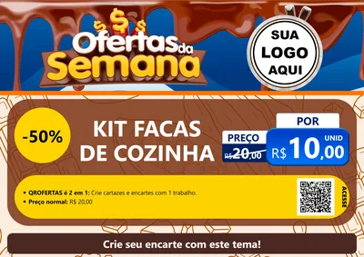 Modelo de Cartaz para Cartaz A4 Horizontal com o tema Ofertas da Semana - Páscoa para Utilidades Domésticas