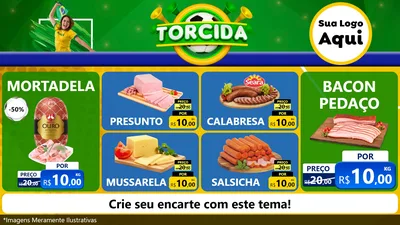 Modelo de TV para TV Horizontal com o tema Torcida para Frios e Laticínios