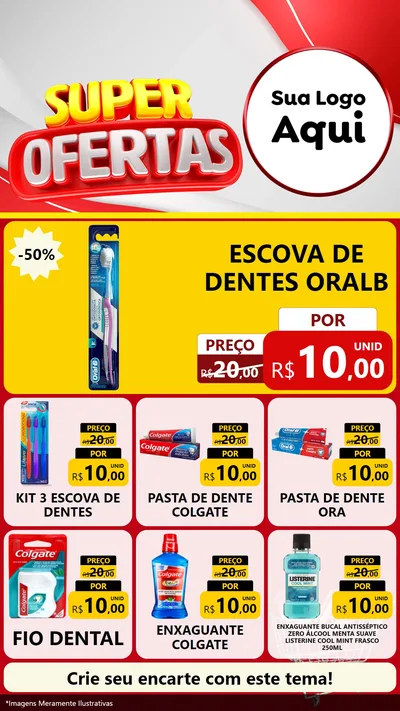 Modelo de Rede Social para Stories com o tema Super Ofertas para Higiene Pessoal