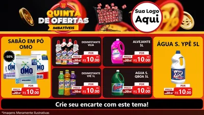 Modelo de TV para TV Horizontal com o tema Quinta de Ofertas Imbatíveis para Produtos de Limpeza