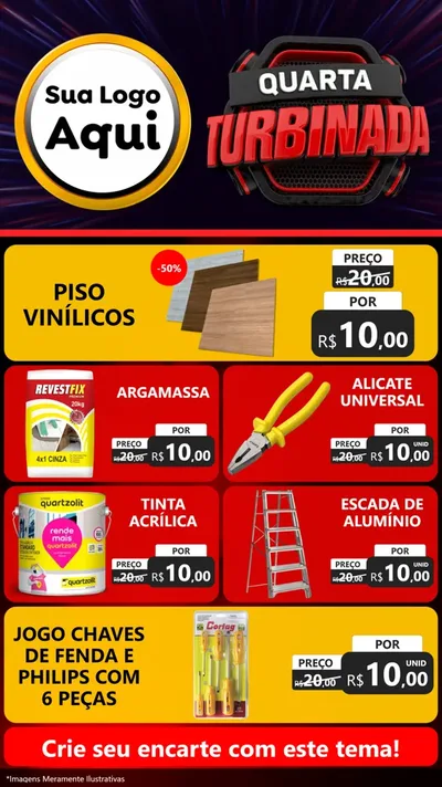 Modelo de TV para TV Vertical com o tema Quarta Turbinada para Material para Construção