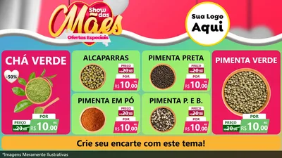 Modelo de TV para TV Horizontal com o tema Show das Mães - Ofertas Especiais para Produtos Naturais