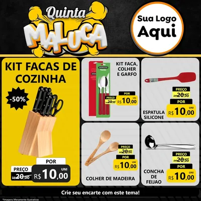 Modelo de Rede Social para Feed Facebook com o tema Quinta Maluca para Utilidades Domésticas