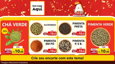 Modelo de TV para TV Horizontal com o tema Dia A o Dia Mais Barato do Mês para Produtos Naturais