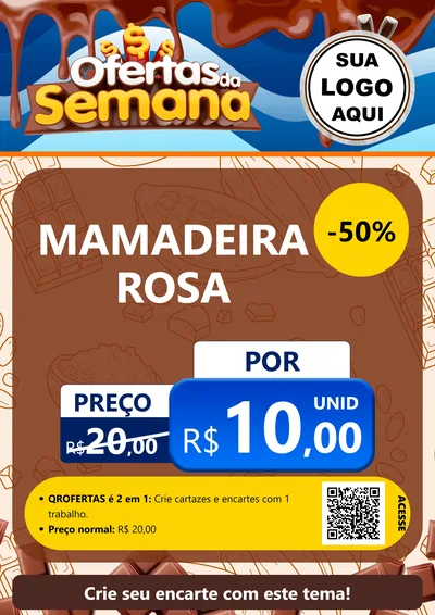 Modelo de Cartaz para Cartaz A4 Vertical com o tema Ofertas da Semana - Páscoa para Bebês