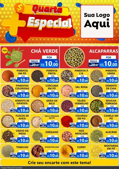 Modelo de Encarte para Encarte A4 Vertical com o tema Quarta Mais Especial para Produtos Naturais
